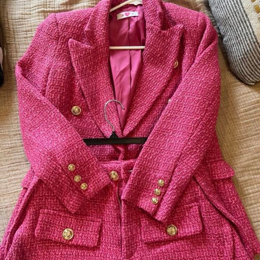 Buddy Love Pink Women's Blazer & Short Set